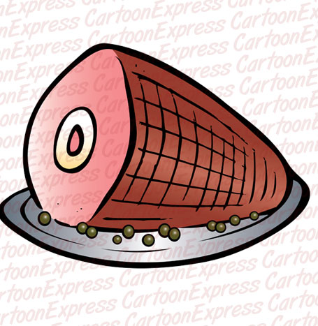 ham peas plate